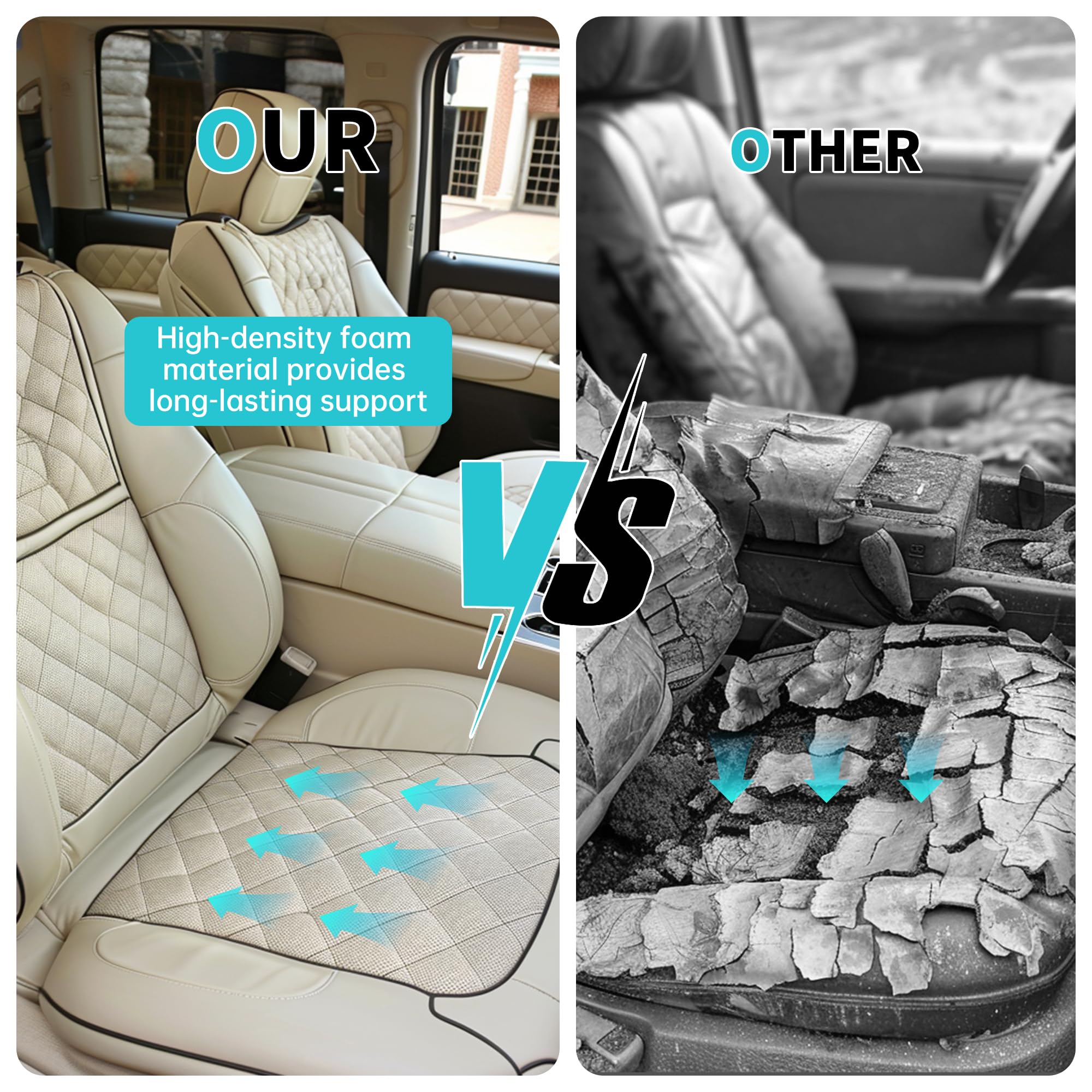 Amazon.com: ECOTRIC Left Seat Bottom Cushion Compatible with 2006